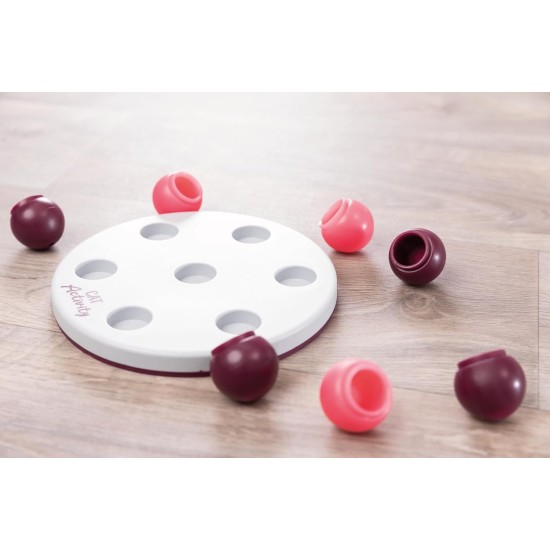 TRIXIE 4594 Interactive Cat Activity Solitaire, Intelligence Toy for Cats, Strategy Game for Mental Promotion & Playful Learning, Diameter 20 cm TRIXIE 4594 Interactive Cat Activity Solitaire, Intelligence Toy for Cats, Strategy Game for Mental Promotion & Playful Learning, Diameter 20 cm
