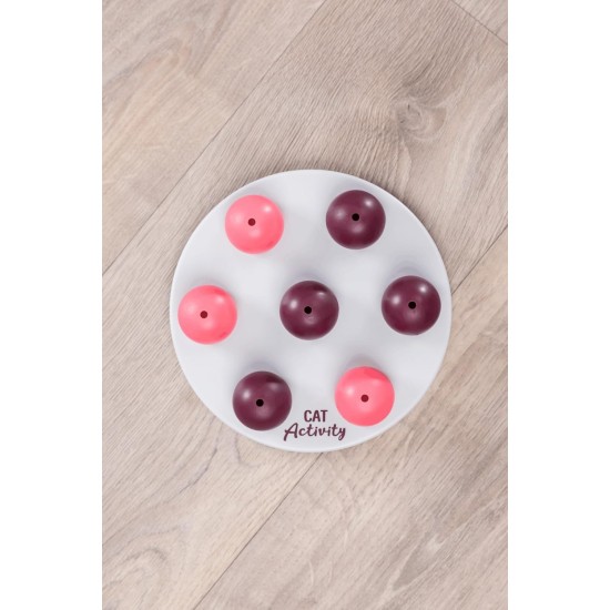 TRIXIE 4594 Interactive Cat Activity Solitaire, Intelligence Toy for Cats, Strategy Game for Mental Promotion & Playful Learning, Diameter 20 cm TRIXIE 4594 Interactive Cat Activity Solitaire, Intelligence Toy for Cats, Strategy Game for Mental Promotion & Playful Learning, Diameter 20 cm
