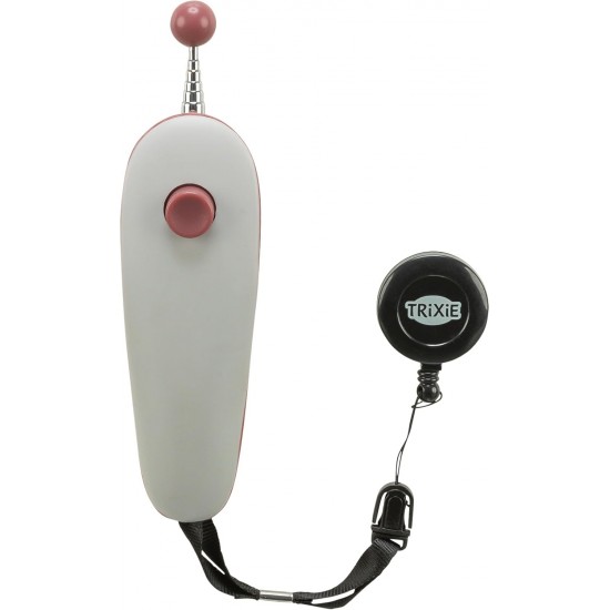 TRIXIE Cat Activity Target Stick for Cats - with Clicker Button & Belt Clip - Nose-friendly Ball - 14-65 cm - 45991 TRIXIE Cat Activity Target Stick for Cats - with Clicker Button & Belt Clip - Nose-friendly Ball - 14-65 cm - 45991