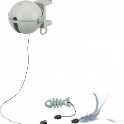 TRIXIE Catch It 46021 Cat Game for Attaching - Toy on the Band Drives Up and Down - Automatic Shut-Off - Battery Operated - Plastic - Grey - 10 x 10 x 14 cm TRIXIE Catch It 46021 Cat Game for Attaching - Toy on the Band Drives Up and Down - Automatic Shut-Off - Battery Operated - Plastic - Grey - 10 x 10 x 14 cm