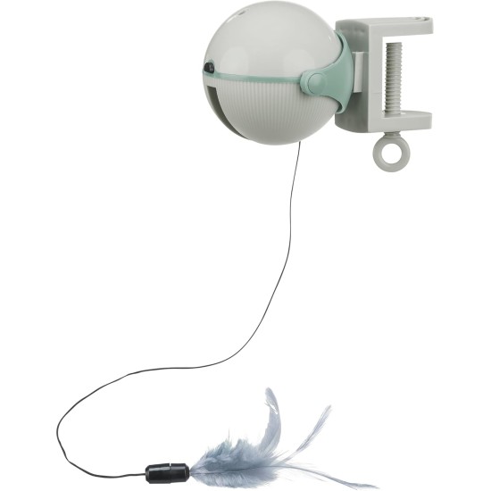 TRIXIE Catch It 46021 Cat Game for Attaching - Toy on the Band Drives Up and Down - Automatic Shut-Off - Battery Operated - Plastic - Grey - 10 x 10 x 14 cm TRIXIE Catch It 46021 Cat Game for Attaching - Toy on the Band Drives Up and Down - Automatic Shut-Off - Battery Operated - Plastic - Grey - 10 x 10 x 14 cm
