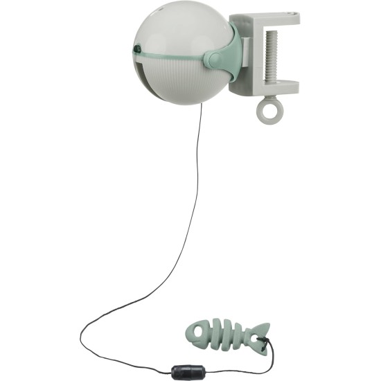 TRIXIE Catch It 46021 Cat Game for Attaching - Toy on the Band Drives Up and Down - Automatic Shut-Off - Battery Operated - Plastic - Grey - 10 x 10 x 14 cm TRIXIE Catch It 46021 Cat Game for Attaching - Toy on the Band Drives Up and Down - Automatic Shut-Off - Battery Operated - Plastic - Grey - 10 x 10 x 14 cm