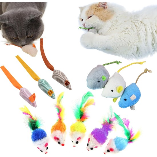 TYXHXTF Pack of 11 Cat Toy, Cat Toy Mouse, Plush Cat Toy Mouse, Catnip Mouse for Cats Kitty, Cat Toy for All Cat Breeds, Cat Toy Kitten (11 Pieces Mix) TYXHXTF Pack of 11 Cat Toy, Cat Toy Mouse, Plush Cat Toy Mouse, Catnip Mouse for Cats Kitty, Cat Toy for All Cat Breeds, Cat Toy Kitten (11 Pieces Mix)