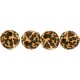 Trixie 4 Toy Balls with Leopard Print, 4 Centimetre Trixie 4 Toy Balls with Leopard Print, 4 Centimetre