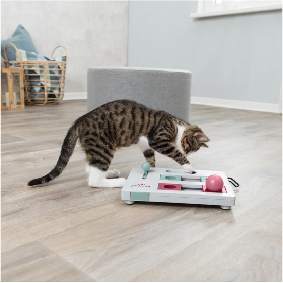 Trixie 4596 Cat Activity Brain Mover, blue, 25 × 20 cm Trixie 4596 Cat Activity Brain Mover, blue, 25 × 20 cm
