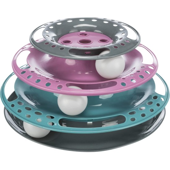 Trixie Cat Circle Tower Catch The Balls, Plastic Trixie Cat Circle Tower Catch The Balls, Plastic