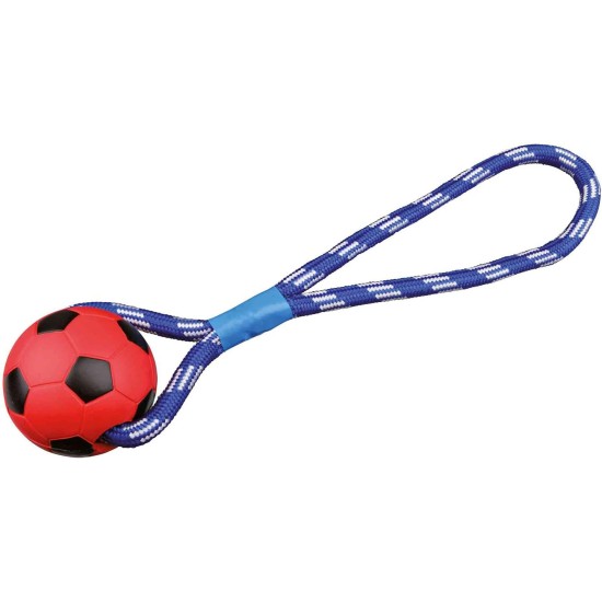 Trixie Football On Rope, 6 cm, Pack of 4 Trixie Football On Rope, 6 cm, Pack of 4