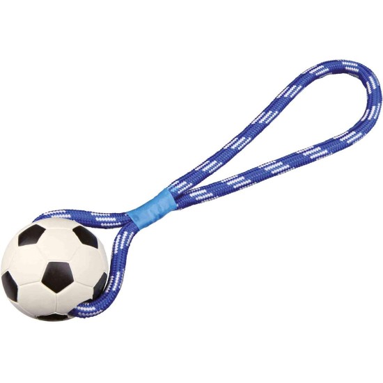 Trixie Football On Rope, 6 cm, Pack of 4 Trixie Football On Rope, 6 cm, Pack of 4