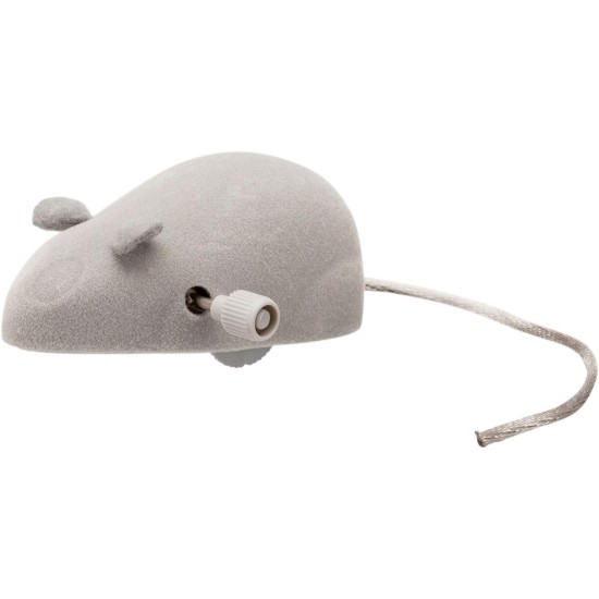 Trixie Plastic Wind up Felt Mouse for Cat, 7 cm Trixie Plastic Wind up Felt Mouse for Cat, 7 cm