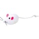 Trixie Plush Mice with Bell for Cat, 5 cm, White/Grey, 2-Piece Trixie Plush Mice with Bell for Cat, 5 cm, White/Grey, 2-Piece