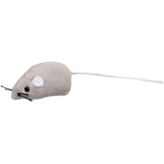 Trixie Plush Mouse for Cat, 5 cm, Grey, Pack of 12 Trixie Plush Mouse for Cat, 5 cm, Grey, Pack of 12