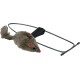 Trixie Plush Mouse for Doorframes, 8 centimeter Trixie Plush Mouse for Doorframes, 8 centimeter