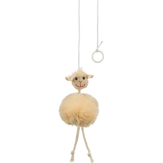Trixie Sheep On An Elastic Band Plush Cat Toy with Bell, 20 cm Trixie Sheep On An Elastic Band Plush Cat Toy with Bell, 20 cm
