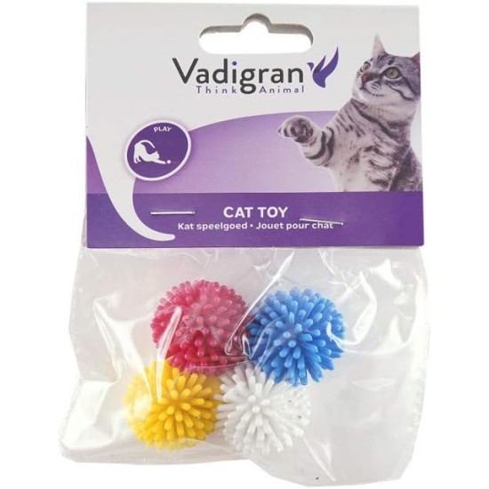 VADIGRAN - Pack of 4 Jouet Chat Ball Hérisson 3.8 cm - VA-14295 VADIGRAN - Pack of 4 Jouet Chat Ball Hérisson 3.8 cm - VA-14295