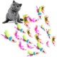 VIKSAUN Pack of 20 Cat Toys - Furry Kitten Mouse with Rattle, Feather Tails and Catcher - Colourful Pet Toy VIKSAUN Pack of 20 Cat Toys - Furry Kitten Mouse with Rattle, Feather Tails and Catcher - Colourful Pet Toy