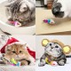 VIKSAUN Pack of 20 Cat Toys - Furry Kitten Mouse with Rattle, Feather Tails and Catcher - Colourful Pet Toy VIKSAUN Pack of 20 Cat Toys - Furry Kitten Mouse with Rattle, Feather Tails and Catcher - Colourful Pet Toy