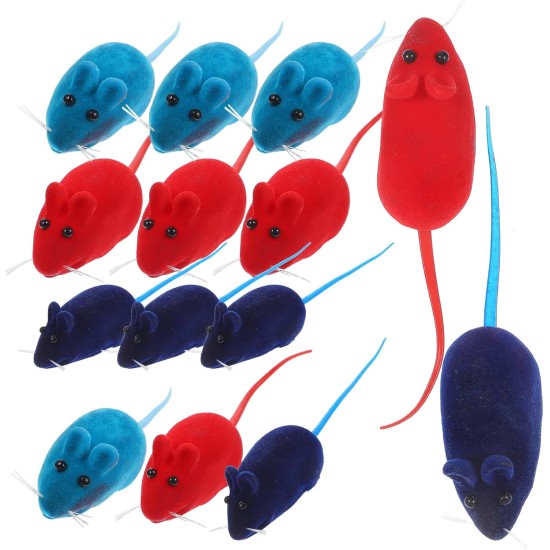VILLCASE Cat Toy, Pack of 20 Cat Toy, Mice, Cat Toy, Squeaky Cat Mouse Toy, Artificial Vinyl Mice, Kitten Toy, Interactive Toy Mice for Cats VILLCASE Cat Toy, Pack of 20 Cat Toy, Mice, Cat Toy, Squeaky Cat Mouse Toy, Artificial Vinyl Mice, Kitten Toy, Interactive Toy Mice for Cats