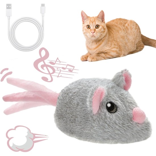 Vealind Cat Toy Electric Toy Mouse Cat Toy Mice Toy for Cat with Moving USB Rechargeable Interactive Toy Mouse (Black) Vealind Cat Toy Electric Toy Mouse Cat Toy Mice Toy for Cat with Moving USB Rechargeable Interactive Toy Mouse (Black)