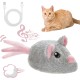 Vealind Cat Toy Electric Toy Mouse Cat Toy Mice Toy for Cat with Moving USB Rechargeable Interactive Toy Mouse (Black) Vealind Cat Toy Electric Toy Mouse Cat Toy Mice Toy for Cat with Moving USB Rechargeable Interactive Toy Mouse (Black)
