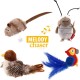Vealind Electronic Toy for Cats Interactive Cat Toy Bird Mouse with Sound Pack of 2 Vealind Electronic Toy for Cats Interactive Cat Toy Bird Mouse with Sound Pack of 2