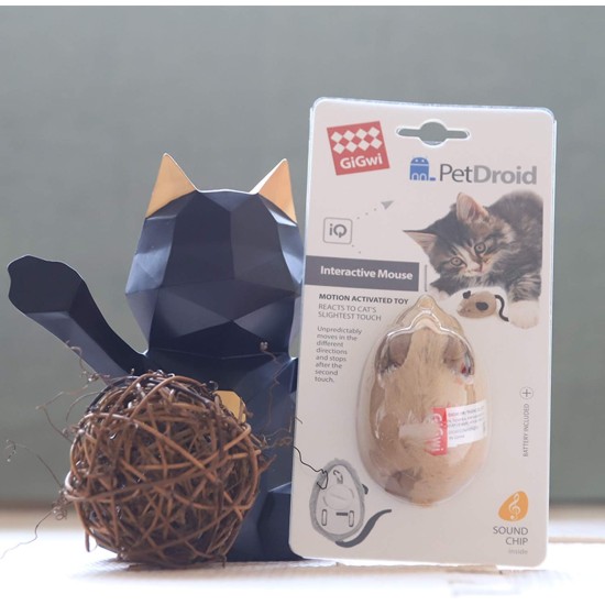 Vealind GiGwi Automatic Moving Mouse Toy Cat Toy with Lifelike Sound Vealind GiGwi Automatic Moving Mouse Toy Cat Toy with Lifelike Sound