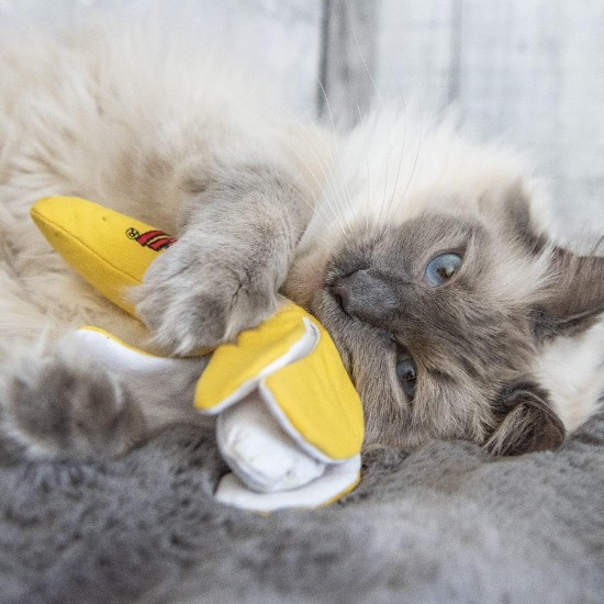 YEOWWW! Peeled Banana Catnip Cat Toy Yellow 6" YEOWWW! Peeled Banana Catnip Cat Toy Yellow 6"