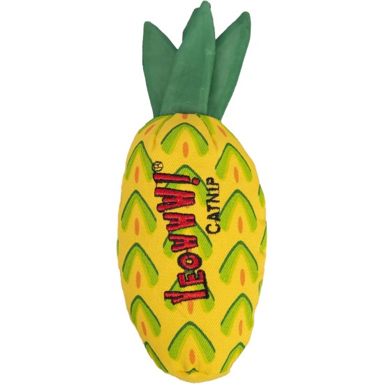 YEOWWW! Pineapple Catnip Toy for Cats, Yellow, 7 Inch, Fits All Breed Sizes YEOWWW! Pineapple Catnip Toy for Cats, Yellow, 7 Inch, Fits All Breed Sizes