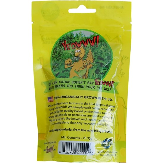 Yeowww 63010 Catnip bag, 28.35g Yeowww 63010 Catnip bag, 28.35g