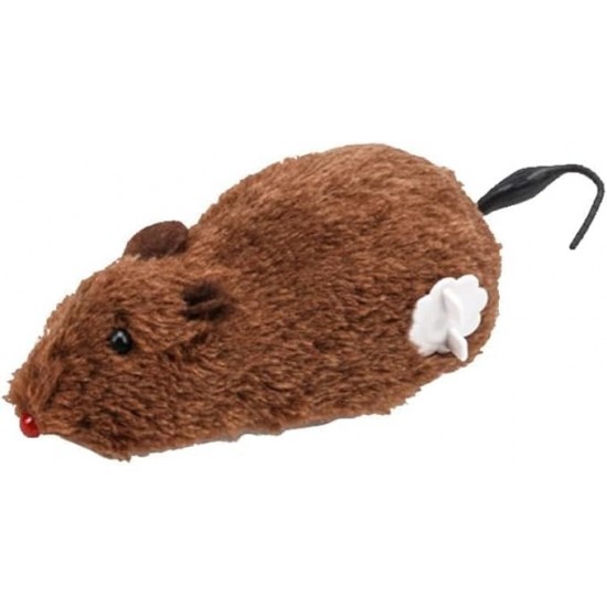Yjemle Brown Furry Mice Cat Toys Wind Up Realistic Mouse Toy Funny Movement Cat and Animals Interactive Play Mouse for Kittens Mice Animals Yjemle Brown Furry Mice Cat Toys Wind Up Realistic Mouse Toy Funny Movement Cat and Animals Interactive Play Mouse for Kittens Mice Animals