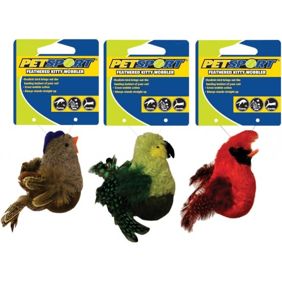 Zen-Kat Feathered Kitty Wobbler bruin Zen-Kat Feathered Kitty Wobbler bruin