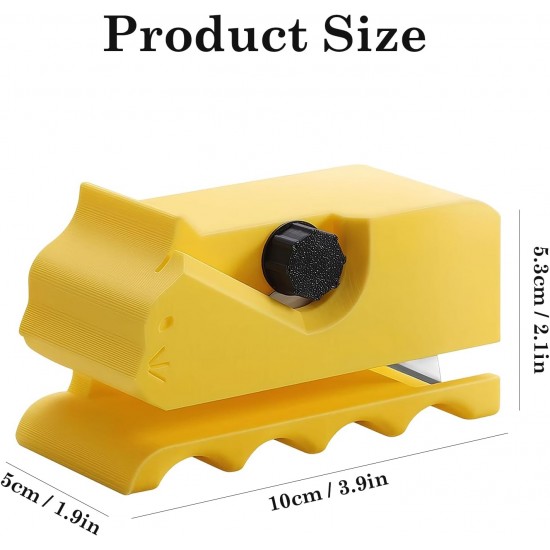 Zimoer 3D Gedruckter Kartonschneider – Cardboard Cutter für Katzenkratzer, DIY Werkzeug mit 2 Farben (Rot & Gelb), PLA Material, 9.9 * 4,8 * 5.2cm – Ideal für Katzenliebhaber Zimoer 3D Gedruckter Kartonschneider – Cardboard Cutter für Katzenkratzer, DIY Werkzeug mit 2 Farben (Rot & Gelb), PLA Material, 9.9 * 4,8 * 5.2cm – Ideal für Katzenliebhaber