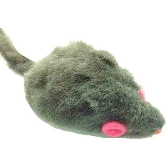 emours Pack of 12 Rattle Furry Mice Cat Toy Realistic Fur Mice Squeaky Toy, Colour Varies emours Pack of 12 Rattle Furry Mice Cat Toy Realistic Fur Mice Squeaky Toy, Colour Varies