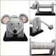 ne&no® Plush Scratching Roll for Cats, Cat Toy, Scratching Post, Small, Non-Slip, Scratching Toy, Cat Game (Mouse)