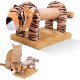 ne&no® Plush Scratching Roll for Cats, Cat Toy, Scratching Post, Small, Non-Slip, Scratching Toy, Cat Game (Mouse)