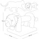 ne&no® Plush Scratching Roll for Cats, Cat Toy, Scratching Post, Small, Non-Slip, Scratching Toy, Cat Game (Mouse)