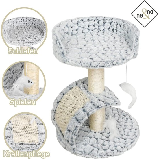 ne&no® Plush Scratching Roll for Cats, Cat Toy, Scratching Post, Small, Non-Slip, Scratching Toy, Cat Game (Mouse) ne&no® Plush Scratching Roll for Cats, Cat Toy, Scratching Post, Small, Non-Slip, Scratching Toy, Cat Game (Mouse)