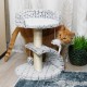 ne&no® Plush Scratching Roll for Cats, Cat Toy, Scratching Post, Small, Non-Slip, Scratching Toy, Cat Game (Mouse)