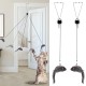 tao pipe Pack of 2 Cat Toys Self-Employment Hanging Frame Cat Toy with Elastic Mouse, Interactive Dancer Cat Toy Mice for Cat Run and Boredom Interactive tao pipe Pack of 2 Cat Toys Self-Employment Hanging Frame Cat Toy with Elastic Mouse, Interactive Dancer Cat Toy Mice for Cat Run and Boredom Interactive