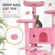 Cat Scratching Post Activity Scratching Posts Cat Tower Height 139cm Play Tower for Cats with 2 Caves, 3 Platforms, 2 Sisal Balls, Climbing Tree, Multiple Levels, Ideal for 3-4 Cats, Pink Cat Scratching Post Activity Scratching Posts Cat Tower Height 139cm Play Tower for Cats with 2 Caves, 3 Platforms, 2 Sisal Balls, Climbing Tree, Multiple Levels, Ideal for 3-4 Cats, Pink