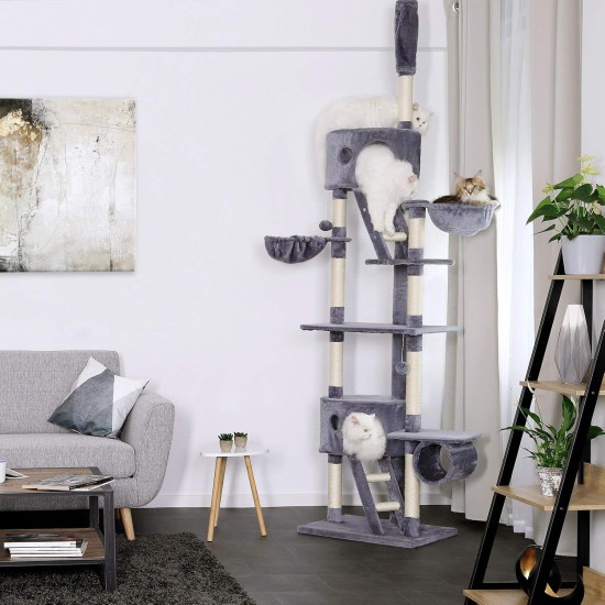 Cat Scratching Post, scratching post for Cats, Ceiling Height (Adjustable with Ceiling Clamp) 240-260 cm Cat Scratching Post, scratching post for Cats, Ceiling Height (Adjustable with Ceiling Clamp) 240-260 cm