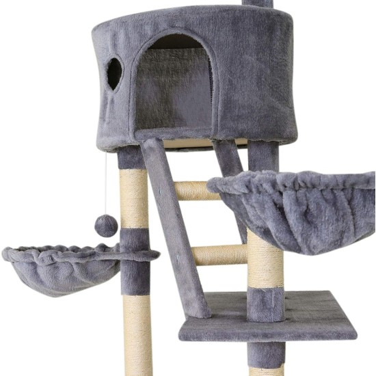 Cat Scratching Post, scratching post for Cats, Ceiling Height (Adjustable with Ceiling Clamp) 240-260 cm Cat Scratching Post, scratching post for Cats, Ceiling Height (Adjustable with Ceiling Clamp) 240-260 cm