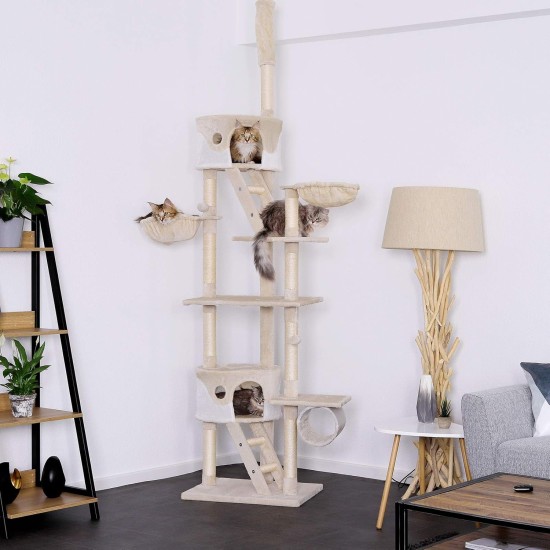Cat Scratching Post, scratching post for Cats, Ceiling Height (Adjustable with Ceiling Clamp) 240-260 cm Cat Scratching Post, scratching post for Cats, Ceiling Height (Adjustable with Ceiling Clamp) 240-260 cm