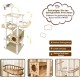 Cat Tower Wooden Large Stationary Stylish Large Cat Slim Multiple Cats with Viewing Deck Playground Adult Cats Height 180cm Sturdy Cat Tower Medium Size Cat Tower Wooden Large Stationary Stylish Large Cat Slim Multiple Cats with Viewing Deck Playground Adult Cats Height 180cm Sturdy Cat Tower Medium Size