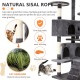 FDW Cat Scratching Tree, Height 139 cm, Play Tower for Cats with 2 Caves, 3 Platforms, 2 Sisal Balls, Climbing Tree, Multiple Levels, Ideal for 3-4 Cats, Dark Grey FDW Cat Scratching Tree, Height 139 cm, Play Tower for Cats with 2 Caves, 3 Platforms, 2 Sisal Balls, Climbing Tree, Multiple Levels, Ideal for 3-4 Cats, Dark Grey