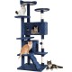 FDW Cat Scratching Tree, Height 139 cm, Play Tower for Cats with 2 Caves, 3 Platforms, 2 Sisal Balls, Climbing Tree, Multiple Levels, Ideal for 3-4 Cats, Grey/Pink FDW Cat Scratching Tree, Height 139 cm, Play Tower for Cats with 2 Caves, 3 Platforms, 2 Sisal Balls, Climbing Tree, Multiple Levels, Ideal for 3-4 Cats, Grey/Pink