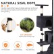 FDW Cat Scratching Tree, Height 139 cm, Play Tower for Cats with 2 Caves, 3 Platforms, 2 Sisal Balls, Climbing Tree, Multiple Levels, Ideal for 3-4 Cats, Grey/Navy FDW Cat Scratching Tree, Height 139 cm, Play Tower for Cats with 2 Caves, 3 Platforms, 2 Sisal Balls, Climbing Tree, Multiple Levels, Ideal for 3-4 Cats, Grey/Navy