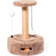 FOR ADVENTUR Small Cat Playground Scratching Post with 2 Balls Soft Lining MDF/Polyester 37 x 26 x 36 cm FOR ADVENTUR Small Cat Playground Scratching Post with 2 Balls Soft Lining MDF/Polyester 37 x 26 x 36 cm