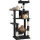 Feandrea Cat Scratching Post, 112cm High, Multi Level Cat Tree with 4 Scratching Posts, 2 Platforms, Hammock, Cave, Smoke Grey, PCT261G01 Feandrea Cat Scratching Post, 112cm High, Multi Level Cat Tree with 4 Scratching Posts, 2 Platforms, Hammock, Cave, Smoke Grey, PCT261G01