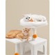 Feandrea Cat Scratching Post, 112cm High, Multi Level Cat Tree with 4 Scratching Posts, 2 Platforms, Hammock, Cave, Smoke Grey, PCT261G01 Feandrea Cat Scratching Post, 112cm High, Multi Level Cat Tree with 4 Scratching Posts, 2 Platforms, Hammock, Cave, Smoke Grey, PCT261G01