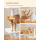 Feandrea Cat Scratching Post, 112cm High, Multi Level Cat Tree with 4 Scratching Posts, 2 Platforms, Hammock, Cave, Smoke Grey, PCT261G01 Feandrea Cat Scratching Post, 112cm High, Multi Level Cat Tree with 4 Scratching Posts, 2 Platforms, Hammock, Cave, Smoke Grey, PCT261G01